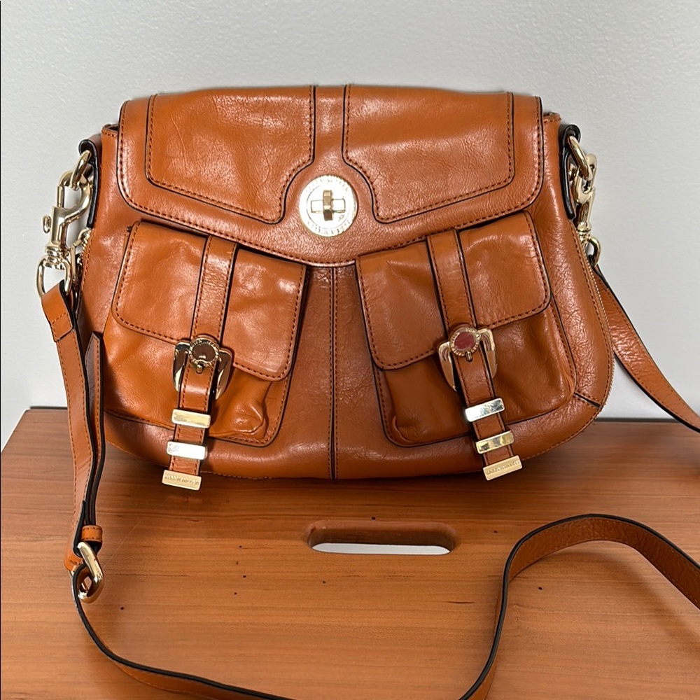 Karen Millen Tan Leather Crossbody